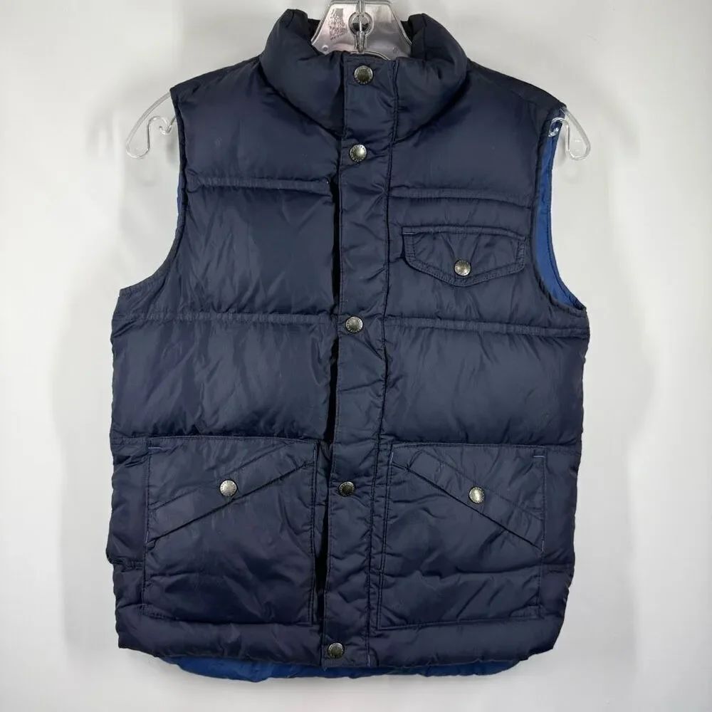 Land’s End Kids Puffer Vest Navy Blue size Medium 10-12